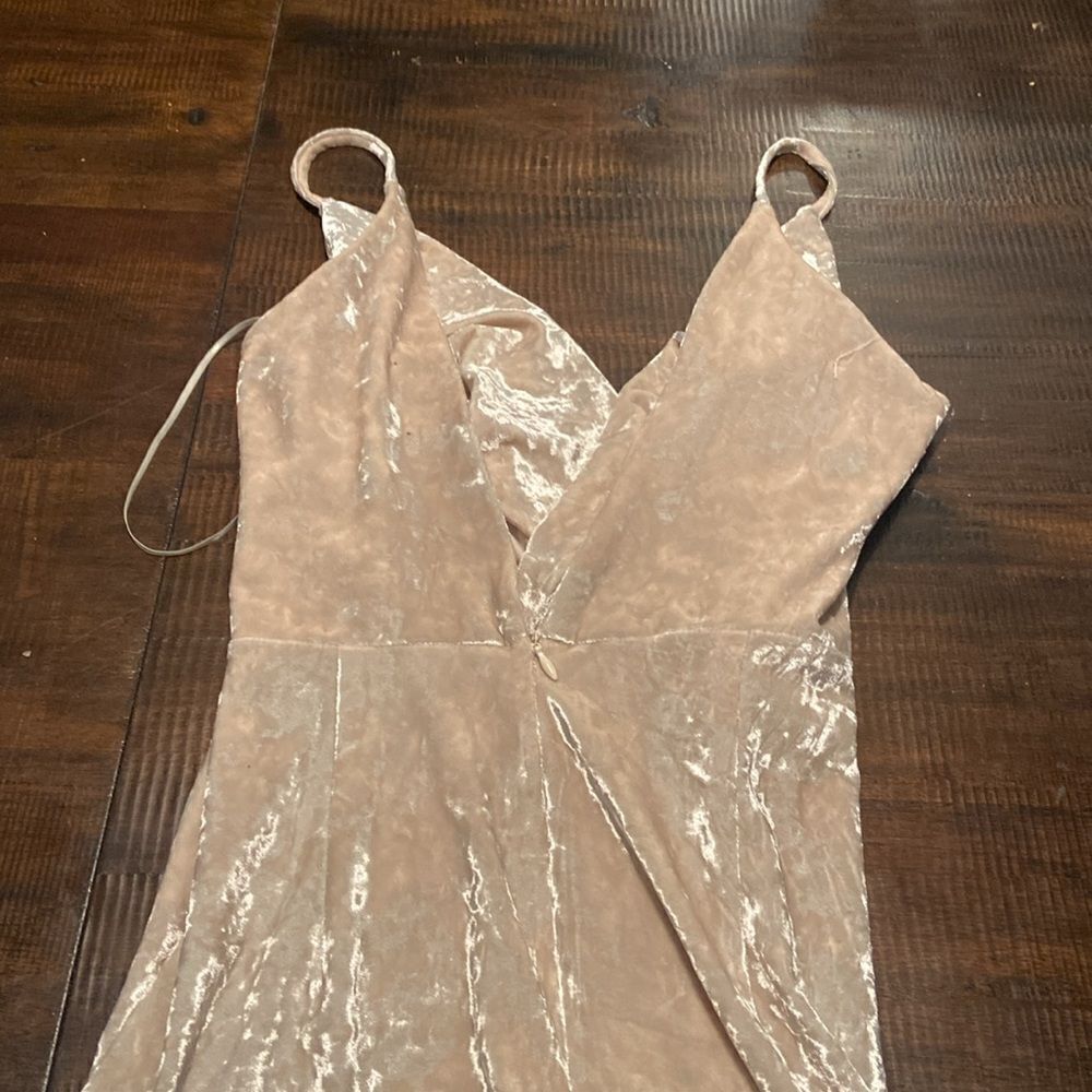 Hot Miami Styles Velvet Dresss Sexy ladies size M Cream - Picture 6 of 9